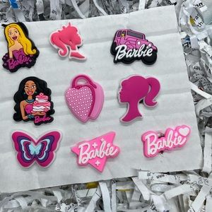 Barbie crocs charms (9pcs)